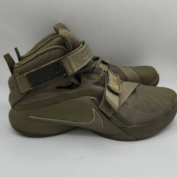 Nike Lebron Soldier IX 9 PRM Olive Green Basketball Shoe Men\'s Size 10 LBJ James main image 4